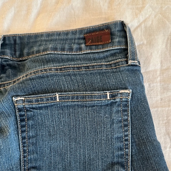 PAIGE Dark Blue Skyline Straight Jeans - Picture 8 of 12